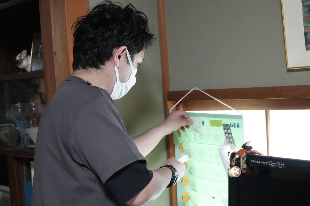 在宅件数 ── 個人宅での薬カレンダーセット